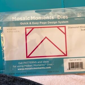 Mosaic Moments Diamond Mine 3x3 and 3 x 4,Dies set